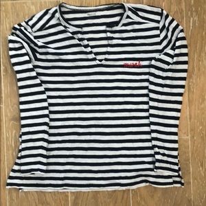 Madewell stripe knit tee